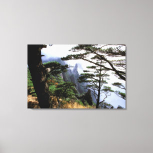 Lienzo Asia, China, Huanshan. La montaña amarilla