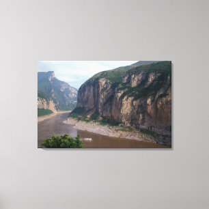 Lienzo Asia, China, río Yangtsé, Tres Gargantas.