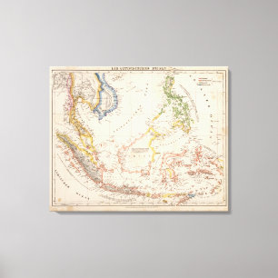 Lienzo Asia, Indonesia, Filipinas, indies del este
