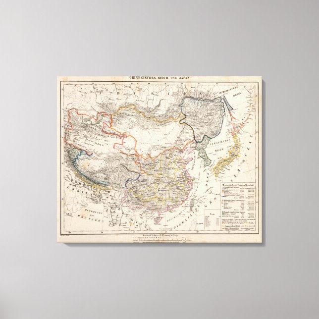 Lienzo Asia, Japón, China (Anverso)