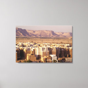 Lienzo Asia, Medio Oriente, República de Yemen. Shibam