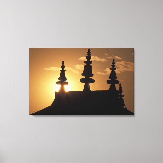 Lienzo Asia, Nepal, Katmandú. Stupa de Bouddhanath. (Anverso)