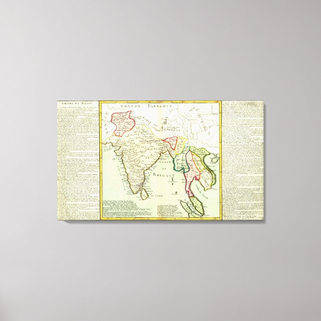 Lienzo Asia, Tailandia (Anverso)