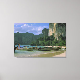 Lienzo Asia, Tailandia, Krabi. Playa West Railay,
