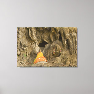 Lienzo Asia, Tailandia, Mae Hong Son, imágenes de Buda