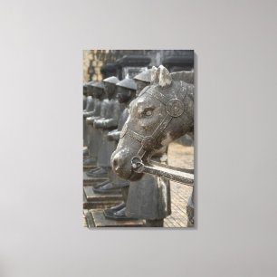 Lienzo Asia, Vietnam. Figuras y estatuas de caballo