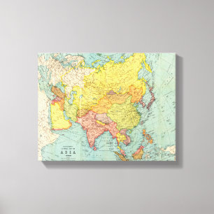 Lienzo AsiaPanoramic MapAsia 10