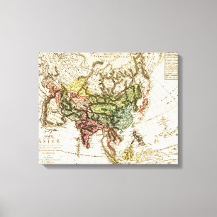 Lienzo AsiaPanoramic MapAsia 12