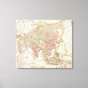 Lienzo AsiaPanoramic MapAsia 3