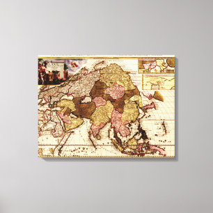 Lienzo AsiaPanoramic MapAsia 4