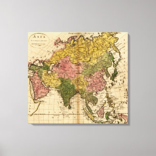 Lienzo AsiaPanoramic MapAsia 7