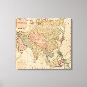 Lienzo AsiaPanoramic MapAsia 8