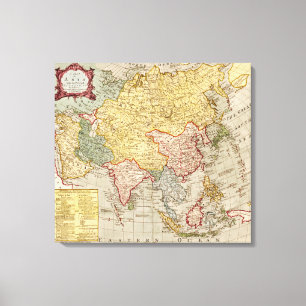 Lienzo AsiaPanoramic MapAsia 9