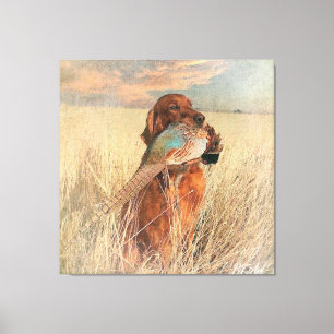 Lienzo Asiento irlandés con faisán