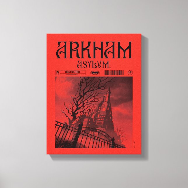 Lienzo Asilo de Arkham: Restringido (Anverso)