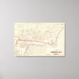 Lienzo Asilo de Dexter y mapa central del atlas del