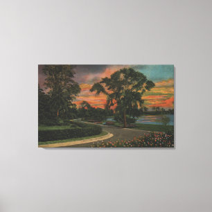 Lienzo Asilo del invierno, la Florida - opinión de la