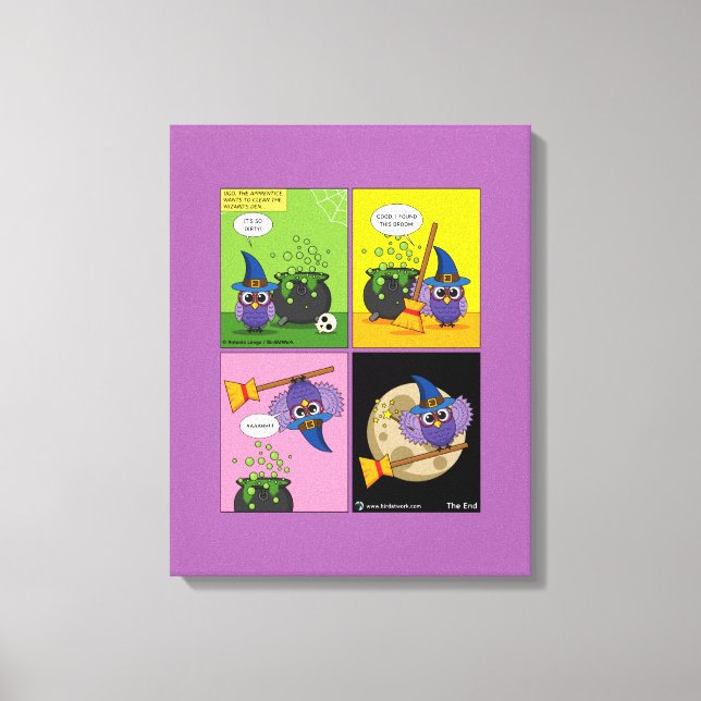 Lienzo Asistente para aprendices - Cómic de limpieza (Anverso)