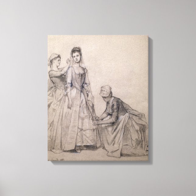 Lienzo Asistir a la novia (Anverso)