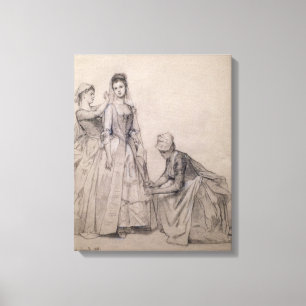 Lienzo Asistir a la novia