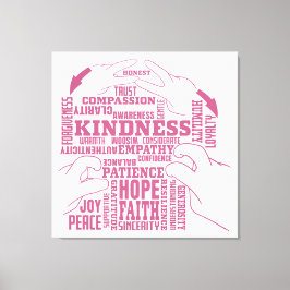 Lienzo ASL - Belleza interior - Cultura sorda Diseño "Vee