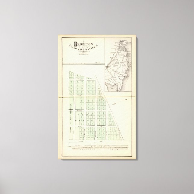 Lienzo Asociación de Tierras de Brighton, contigua al Lag (Anverso)