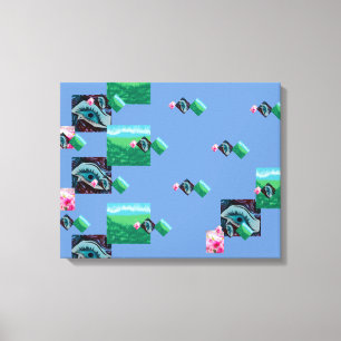 Lienzo Asombrosa Naturaleza Riéndose Ojo,Impresión de tel