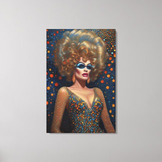 Lienzo Asombroso retrato de Reina de la travesía de la bo
