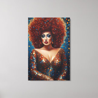 Lienzo Asombroso retrato de Reina de la travesía de la bo
