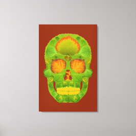 Lienzo Aspen Leaf Skull 10