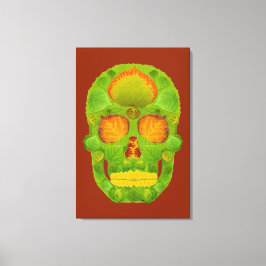 Lienzo Aspen Leaf Skull 10