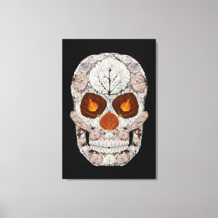 Lienzo Aspen Leaf Skull 11