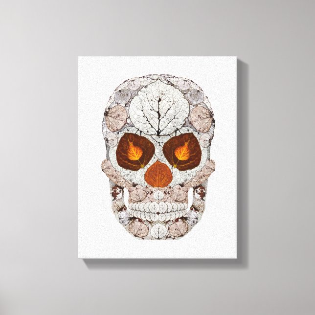Lienzo Aspen Leaf Skull 11 (Anverso)