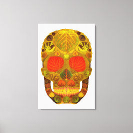 Lienzo Aspen Leaf Skull 12