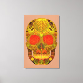 Lienzo Aspen Leaf Skull 12