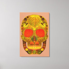 Lienzo Aspen Leaf Skull 12