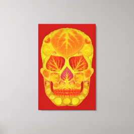Lienzo Aspen Leaf Skull 13