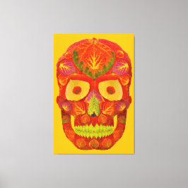 Lienzo Aspen Leaf Skull 16