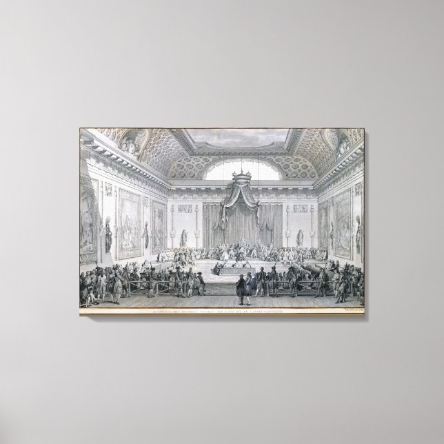 Lienzo Assemblee des Notables presidido por Louis (Anverso)