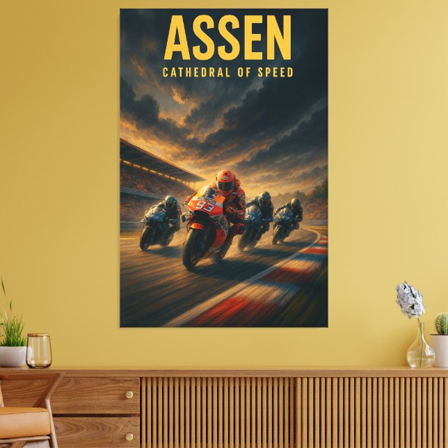 Lienzo Assen TT Circuit MotoGP Dutch Grand Prix 2024 Cath (Insitu (Sala de estar))