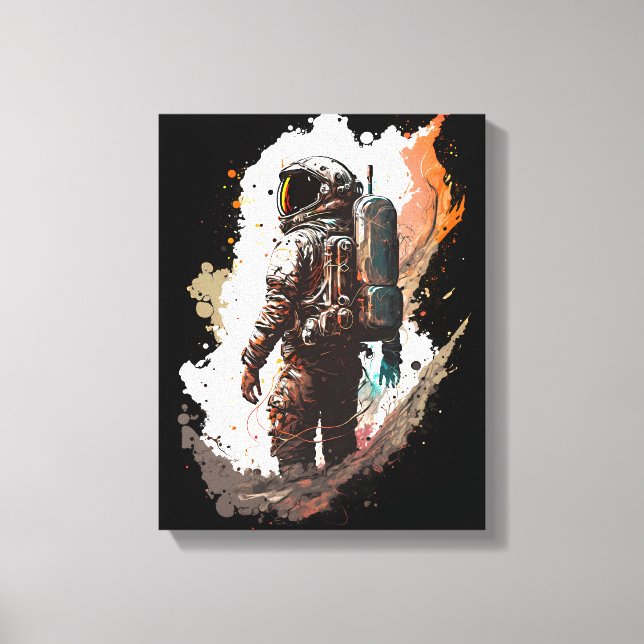 Lienzo astronauta (Anverso)