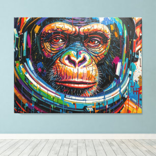 LIENZO ASTRONAUTA CHIMPANCÉ REGRESA A CASA-11