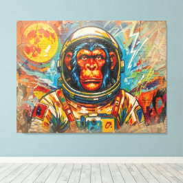LIENZO ASTRONAUTA CHIMPANCÉ REGRESA A CASA-2