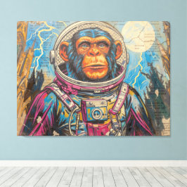 LIENZO ASTRONAUTA CHIMPANCÉ REGRESA A CASA-5