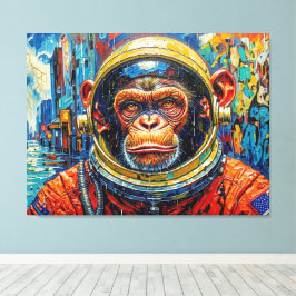 LIENZO ASTRONAUTA CHIMPANCÉ REGRESA A CASA-8
