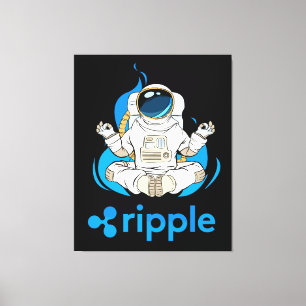 Lienzo Astronauta De Criptocurrency-Crypto XRP Rípica