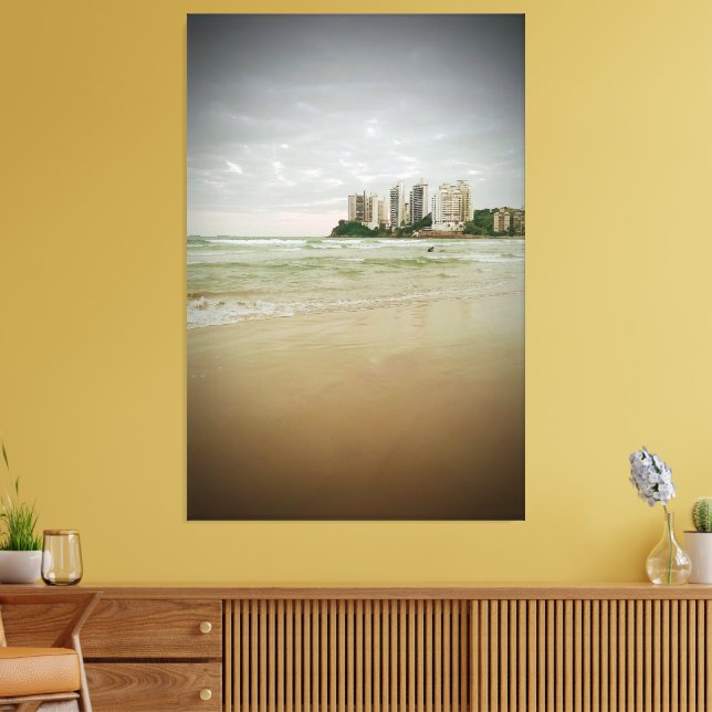 Lienzo Astúrias Beach Guarujá Brasil (Insitu (Sala de estar))