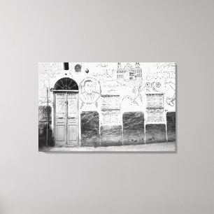 Lienzo Asuán Egipto, Casa Decorada