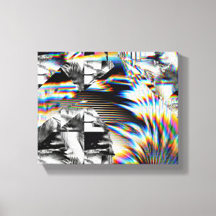 Lienzo Ataque con arco iris