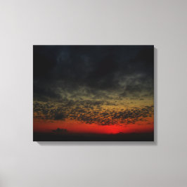 Lienzo Atardecer antes de la tormenta